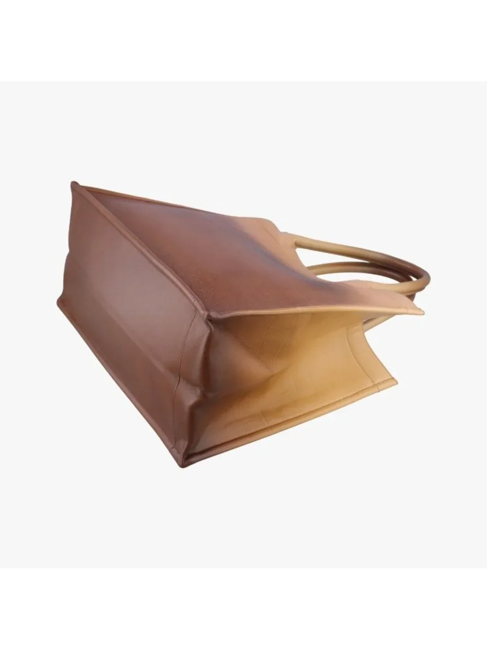 Dior Book Tote Brown Leather